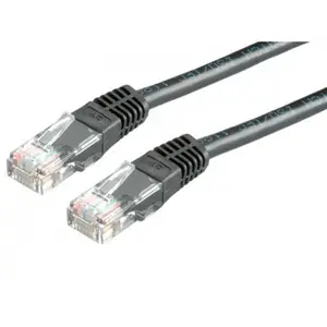 Patch cable RJ-45 U/UTP Cat5e black 2m Patch cable RJ-45 U/UTP Cat5e black 2m