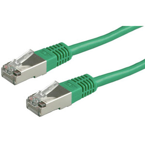 Patch cable RJ-45 S/FTP Cat5e green 2m