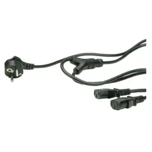 Stromkabel Buchse/Stecker schwarz 1,8m Stromkabel Buchse/Stecker schwarz 1,8m