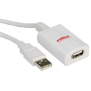USB2.0 extensionscable plug/socket, black, 5m USB2.0 extensionscable plug/socket, black, 5m