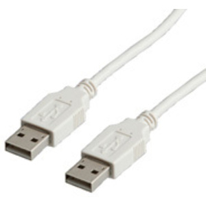 USB2.0-Kabel Stecker A/Stecker A grau 1,8m