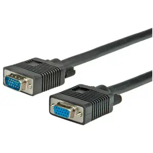 displaycable D-Sub 15-pol. plug/D-Sub 15-pol. socket doppelt shielded black 6m displaycable D-Sub 15-pol. plug/D-Sub 15-pol. socket doppelt shielded black 6m