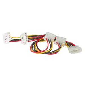 Y-Stromkabel 4-pol. Stecker/Buchse nicht geschirmt 0,45m Y-Stromkabel 4-pol. Stecker/Buchse nicht geschirmt 0,45m