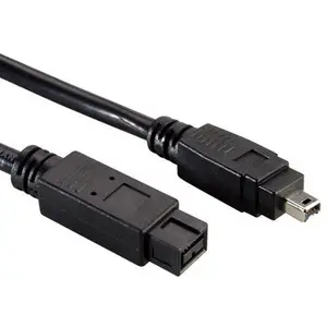 Firewire Anschlusskabel 9pin Stecker/4pin Stecker schwarz 1,8m Firewire Anschlusskabel 9pin Stecker/4pin Stecker schwarz 1,8m