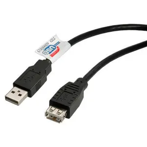USB2.0 extensionscable plug A/socket A black 3m USB2.0 extensionscable plug A/socket A black 3m