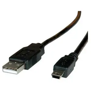 USB2.0 cable plug A/plug USB2.0 Mini 5 Pin black 3m USB2.0 cable plug A/plug USB2.0 Mini 5 Pin black 3m