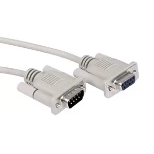 RS232 cable plug/socket D-Sub 9-pol. grey 1,8m RS232 cable plug/socket D-Sub 9-pol. grey 1,8m