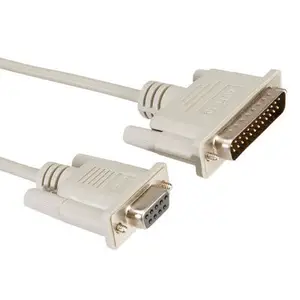 Modemkabel Stecker D-Sub 25-pol./Buchse D-Sub 9-pol. geschirmt grau 1,8m Modemkabel Stecker D-Sub 25-pol./Buchse D-Sub 9-pol. geschirmt grau 1,8m