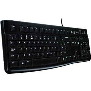 Tastatur K120 USB schwarz Tastatur-Layout Deutsch