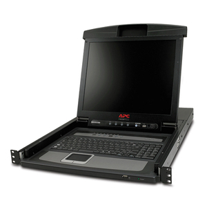 Rack schwarz 43,2cm (17'') TFT KVM-Konsole 1HE VGA und USB Kabel