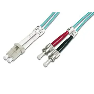LWL Duplexkabel 50/125µm LC/SC türkis 10m LWL Duplexkabel 50/125µm LC/SC türkis 10m