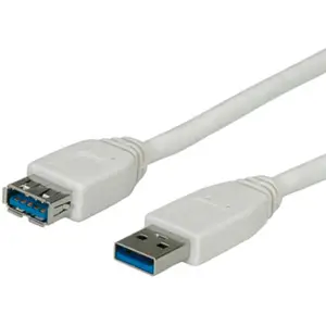 USB3.0 extensionscable Typ A plug/Typ A socket grey 0,8m USB3.0 extensionscable Typ A plug/Typ A socket grey 0,8m