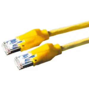 Patch cable RJ-45 S/FTP Cat6 yellow 0,5m Patch cable RJ-45 S/FTP Cat6 yellow 0,5m