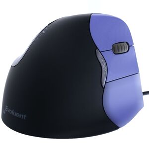 VerticalMouse 4 Small USB  für Rechtshänder violett/schwarz