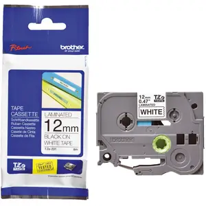 Schriftband TZ-E231 12mmx8m schwarz auf weiß für P-Touch 2420PC/9200DX Schriftband TZ-E231 12mmx8m schwarz auf weiß für P-Touch 2420PC/9200DX