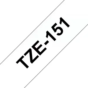 Bredher bandcassette TZE151 24mmx8m black to colorlos for P-touch Bredher bandcassette TZE151 24mmx8m black to colorlos for P-touch