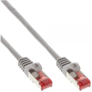 Patchkabel RJ-45 S/FTP Cat6 Grau 1 m Patchkabel RJ-45 S/FTP Cat6 Grau 1 m
