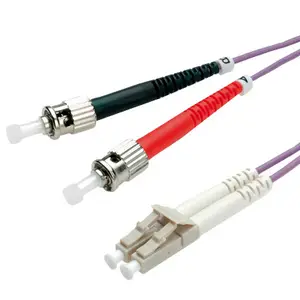 LWL Duplexkabel 50/125µm LC/ST violett 10m LWL Duplexkabel 50/125µm LC/ST violett 10m