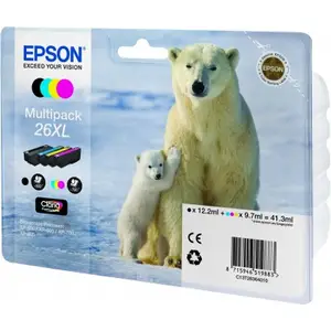 26XL Multipack schwarz/gelb/cyan/magenta 26XL Multipack schwarz/gelb/cyan/magenta