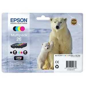 Tintenpatrone 26 Multipack (schwarz, gelb, cyan, magenta) Tintenpatrone 26 Multipack (schwarz, gelb, cyan, magenta)