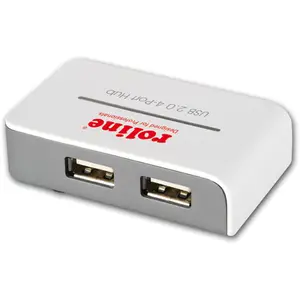 USB 2.0 Hub "Black and White" 4 Ports mit Netzteil USB 2.0 Hub "Black and White" 4 Ports mit Netzteil