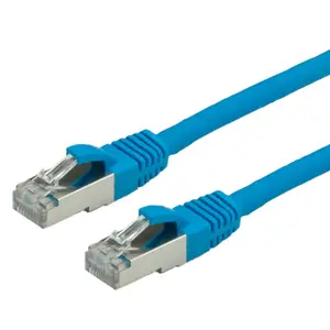 Patchkabel RJ-45 S/FTP Cat6 Blau 0,5m Patchkabel RJ-45 S/FTP Cat6 Blau 0,5m