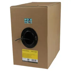 Bulkware Cat5e UTP CMR Riser Volldraht Netzwerkkabel Schwarz 304,9m Bulkware Cat5e UTP CMR Riser Volldraht Netzwerkkabel Schwarz 304,9m