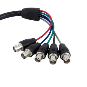 VGA auf 5xBNC RGBHV Kabel Stecker/Buchse Schwarz 0,3 m