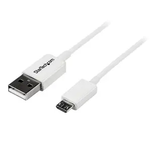 USB 2.0 Micro USB Kabel A/Micro B Stecker/Stecker weiß 2m USB 2.0 Micro USB Kabel A/Micro B Stecker/Stecker weiß 2m