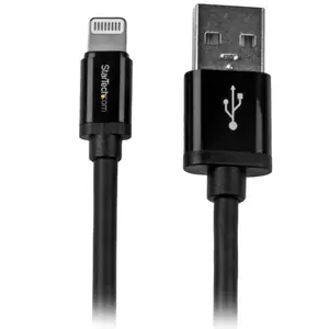 USB Kabel für iPhone Lightning/USB-A Männlich/Männlich Schwarz 2m USB Kabel für iPhone Lightning/USB-A Männlich/Männlich Schwarz 2m