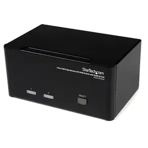 2 Port KVM Switch Dreifach Monitor DVI/USB mit Audio 2 Port KVM Switch Dreifach Monitor DVI/USB mit Audio