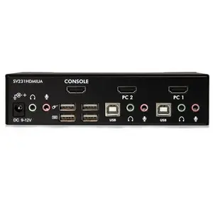2 Port KVM Switch USB HDMI Schwarz 2 Port KVM Switch USB HDMI Schwarz
