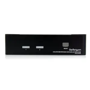 StarTech DVI USB KVM Switch with Audio and USB 2.0 Hub 2 Port StarTech DVI USB KVM Switch with Audio and USB 2.0 Hub 2 Port