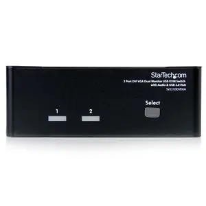 DVI/VGA Dual-Monitor KVM-Switch USB mit Audio und USB 2.0 Hub 2 Port DVI/VGA Dual-Monitor KVM-Switch USB mit Audio und USB 2.0 Hub 2 Port
