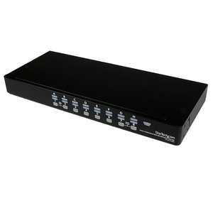 16 Port 1HE USB VGA KVM Switch mit OSD zur Rack-Montage