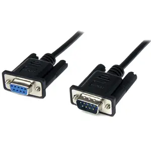 Nullmodemkabel DB-9/DB-9 Stecker/Buchse Schwarz 1m Nullmodemkabel DB-9/DB-9 Stecker/Buchse Schwarz 1m