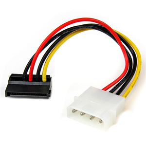 4-polig-Molex-auf-linksgewinkelt-SATA-Stromkabeladapter 0,15 m