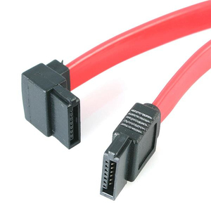 SATA Kabel Buchse/Buchse gewinkelt rot 45cm