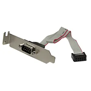 9-pin Seriell Stecker auf 10-pin Mainboard Header Slotblech 9-pin Seriell Stecker auf 10-pin Mainboard Header Slotblech