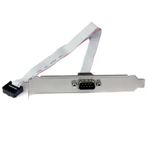 9-pin Seriell Stecker auf 10 Pin Mainboard Buchse Header Slotblech 9-pin Seriell Stecker auf 10 Pin Mainboard Buchse Header Slotblech