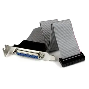 Low Profile IDC 26 (Buchse) auf DB25 (Buchse) Slotblech 40cm Low Profile IDC 26 (Buchse) auf DB25 (Buchse) Slotblech 40cm