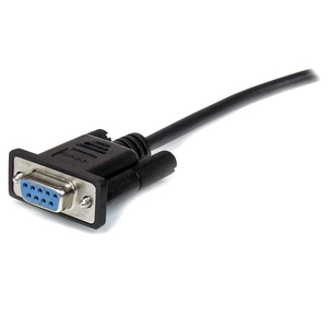 StarTech extensionscable serial DB9 RS232 Serial Cable M/F black 1m