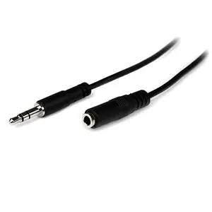 Audioverlängerungskabel Klinke 3,5mm Stecker/Buchse schwarz 1m Audioverlängerungskabel Klinke 3,5mm Stecker/Buchse schwarz 1m