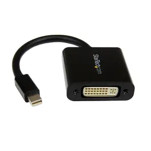 Mini DisplayPort auf DVI Adapter Stecker/Buchse Schwarz Mini DisplayPort auf DVI Adapter Stecker/Buchse Schwarz