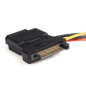 SATA auf LP4 Stromadapter mit 2 zusätzlichen LP4 15cm SATA auf LP4 Stromadapter mit 2 zusätzlichen LP4 15cm