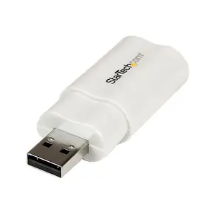 USB Audio Adapter Externe USB Soundkarte Weiß USB Audio Adapter Externe USB Soundkarte Weiß