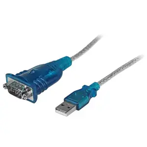 USB zu Serial Adapter Stecker/Stecker Silber 0,4 m USB zu Serial Adapter Stecker/Stecker Silber 0,4 m