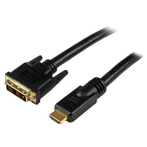 HDMI Adapterkabel HDMI/DVI-D Stecker/Stecker Schwarz 10m