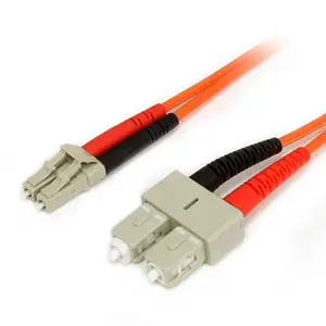 LWL Patchkabel 62,5/125µm LC/SC Stecker/Stecker Orange 3m LWL Patchkabel 62,5/125µm LC/SC Stecker/Stecker Orange 3m