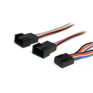 Splitterkabel für Lüfter Molex (4-pin)/Molex (4-pin) Stecker/Buchse 0,31m Splitterkabel für Lüfter Molex (4-pin)/Molex (4-pin) Stecker/Buchse 0,31m